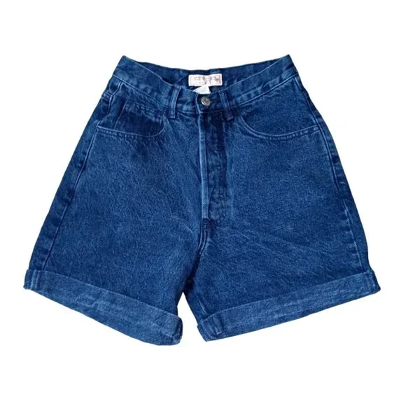 Vintage Guess Jean Shorts Womens Size 27 24 Blue Indigo Denim Georges Marciano D - Picture 3 of 7